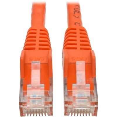 Tripp Lite Cat6 Gigabit Snagless Molded (Utp) Ethernet Cable (Rj45 M/m) Poe Orange 15 Ft(4.57 M) - Category 6 For Switch, Hub, Network Device, Router, Modem, Server, Network Adapter - 128 Mb/s - Patch Cable