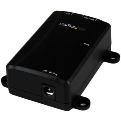 Startech.com 1 Port Gigabit Poe Power Over Ethernet Injector 48V / 30W - 802.3At / 802.3Af - Wall-Mountable - 110 V Ac, 220 V Ac Input - 48 V Output