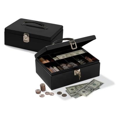 Office Depot Brand Cash Box With Locking Hatch, 3 7/8"h X 11"w X 7 5/8"d
