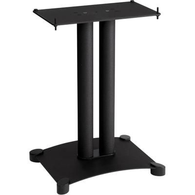Sanus Steel Series Center Channel Speaker Stand - 22 In - Steel - Black - 35 lb Load Capacity - 22" X 14.9" - Steel, Brass - Black