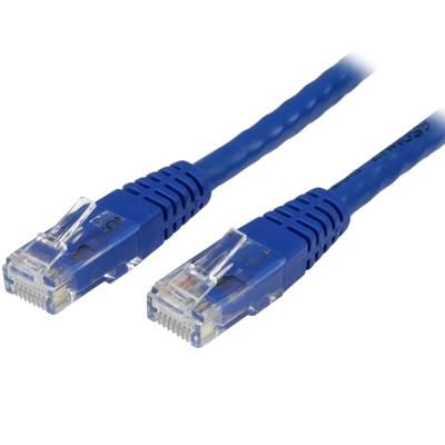 Startech.com 75 Ft Cat6 Ethernet Cable - Blue Molded Gigabit Cat 6 Wire - 100W Poe Rj45 Utp 650Mhz - Category 6 Network Patch Cord Ul/tia - 75 Ft Blue Cat6 Up To 160 Ft - 650Mhz
