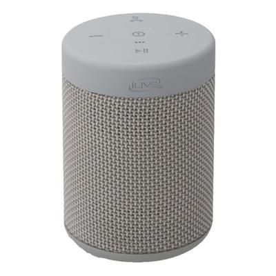 Ilive Isbw108 Bluetooth Waterproof Speaker, 3.5"h X 2.6"w X 2.6"d, Gray, Isbw108Lg
