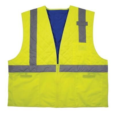 Ergodyne Chill-Its 6668 Hi-Vis Safety Cooling Vest, 2Xl, Lime