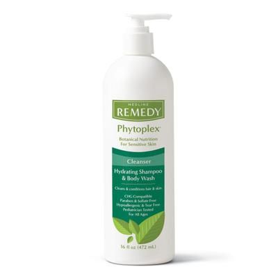 Medline Remedy Phytoplex Vanilla Hydrating Cleansing Gel, 16 Oz, Case Of 12