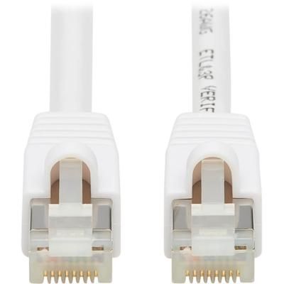 Tripp Lite N262Ab-010-Wh Cat.6A S/ftp Network Cable - 10 Gbit/s - Shielding - Gold Plated Contact - Cmx - 26 Awg - White