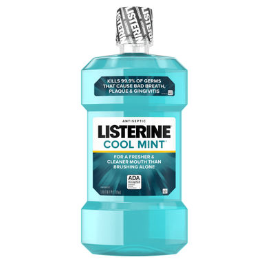 Johnson & Johnson Listerine Cool Mint Antiseptic Mouthwash, 1.5 L / 50.7 Fl Oz