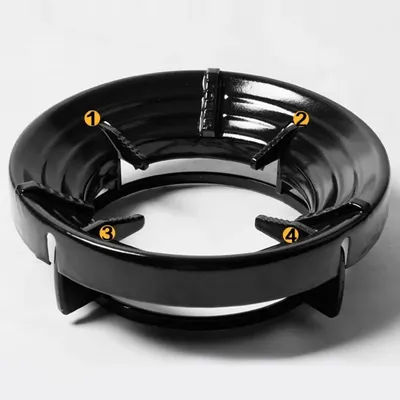 Enamel Gas Stove Accessories Bracket Energy Saving Cover Fire Gathering Reflection Outdoor Wind Shield For Camping Picnic