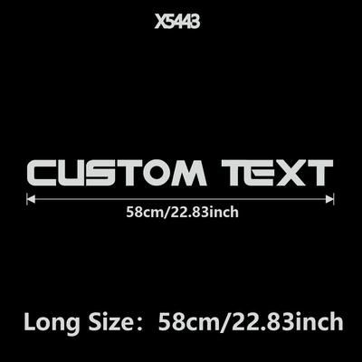 TEMU Custom Reflective Vinyl Decal For Car Hood - 58cm Personalized Name Sticker, Self-adhesive Auto Accessory