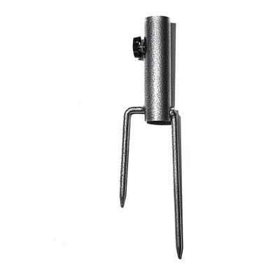 TEMU -duty Metal Ground Anchor For Patio Umbrellas And Beach Umbrellas With , Making It Ideal For Use In Soil, Suitable For Flags, Fishing Rods, Outdoor Activities, Parks, And Lawns.