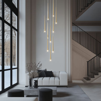 Jasper | Modern Staircase Chandelier | 10 Lights / Warm White (3000k) | MOD LIGHTING