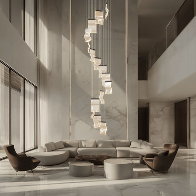 Helia | Luxury Postmodern Chandelier | 35 Lights / Metallic Gold / Warm White (3000k) | Living Room Lighting | MOD LIGHTING