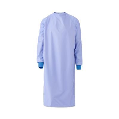 Medline Blockade Reusable Cover Gown, 2-Ply, Ceil Blue, Snaps at Neck and Back, Size L, 12/DZ (MDT012084L)