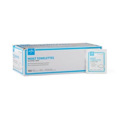 Medline Moist Cleansing Towelettes, 5" x 7", 100/BX (MDS094181H)