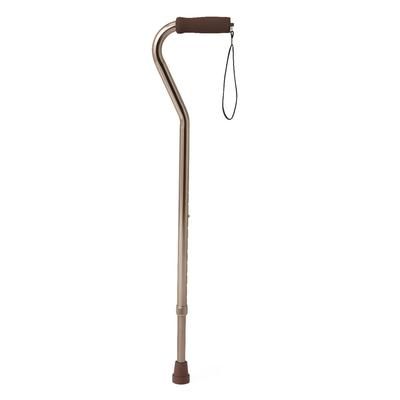 Medline Aluminum Fashion Cane with Offset Handle, Bronze, 6/CS (MDS86420BRZW)