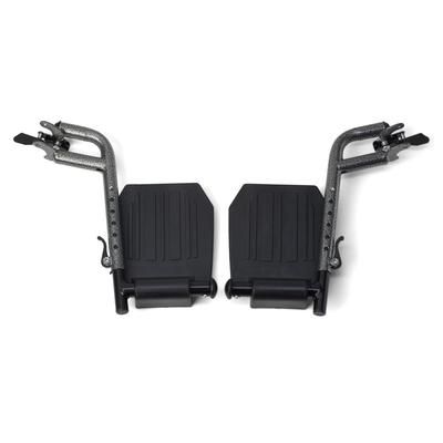 Medline Hammertone Swing-Away Footrest for K1, K2 and K3 Basic Wheelchairs, 1 PR (WCA806965HAM)