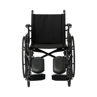 Medline Guardian K4 18" Wide Wheelchair with Height-Adjustable Desk-Length Arms and Elevating Footrests, 1 EA (K4186N34E)