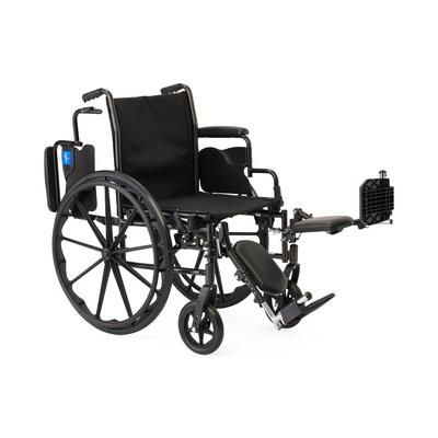Medline K3 Guardian 20" Wide Wheelchair with Desk-Length Arms and Elevating Leg Rests, 1 EA (K3206N24E)