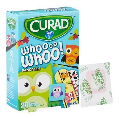 Curad Bandages, Owls, Assorted Sizes, 1 BX (CUR00004RBH)
