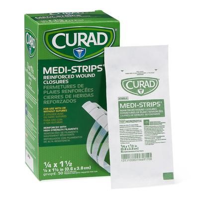 Curad Sterile Medi-Strip Wound Closure, 1/4" x 1-1/2", 6/PK (NON250114H)