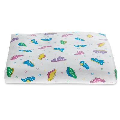 Medline Dino Print Sterile Kuddle-Up Flannel Baby Blanket, 30" x 40", 20/CS (DYNJDINO)