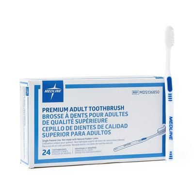 Medline Premium Adult Toothbrush, 144/GR (MDS136850)