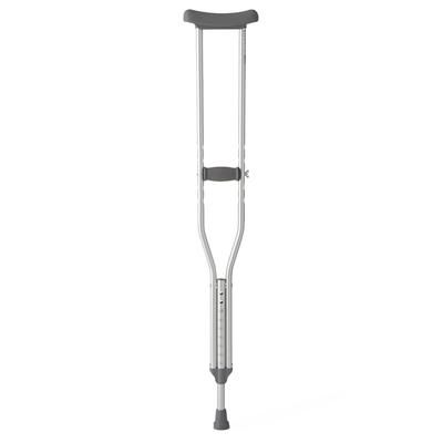 Medline Standard Steel Push-Button Crutches, Adult, 350 lb. Capacity, 1 PR (MDS80535SH)