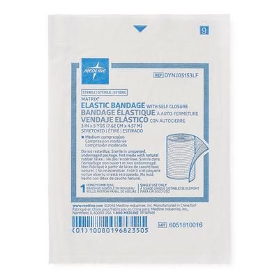Medline Sterile Matrix Wrap Elastic Bandage with Self-Closure, 3" x 5 yd., 20/CS (DYNJ05153LF)