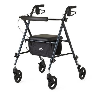 Medline Superlight Aluminum Rollator, Smoky Blue, 1 EA (MDS86825SLB)