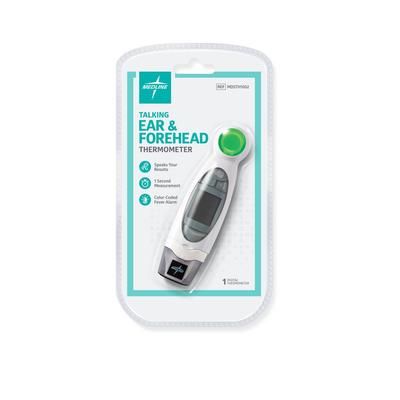 Medline Talking Ear and Forehead Thermometer for Home Use, 1 EA (MDSTH1002)