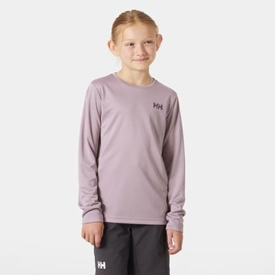 Helly Hansen Juniors' Tech Long Sleeve Crew Purple 176/16