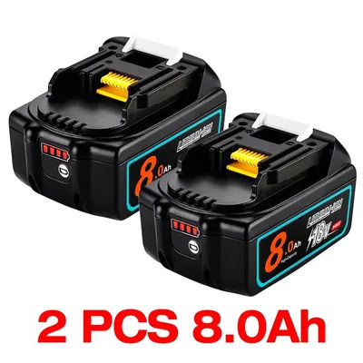 Latest Upgraded BL1860 Rechargeable Battery 18V 8000mAh Lithium for Makita 18V Battery BL1840 BL1850 BL1830 BL1860B LXT 400