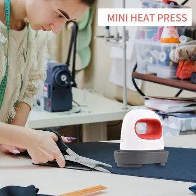 Portable 220V Mini Heat Press Machine T-Shirt Printing DIY Easy Heating Transfer Press Iron Machines for European standard plug