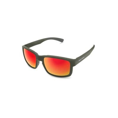 War Bird Easy Day Glasses Green Frames/Smoke Lens/Red Shield EYEDGRSMRDR