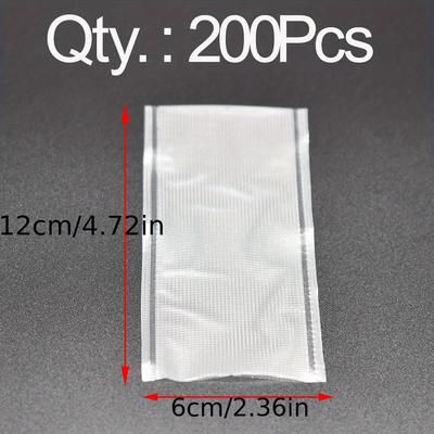 TEMU 200pcs Of Bait Dissolvable Bags Made Of Pva For Fishing Bait Packaging.