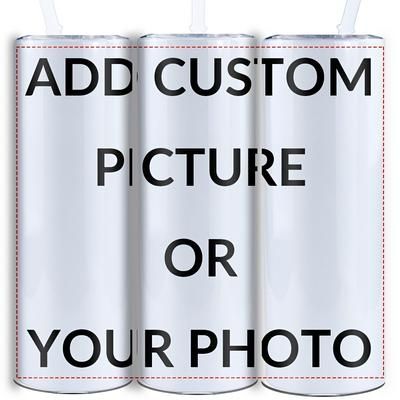 TEMU 1pc Personalized 20oz Stainless Steel With Straw And Lid, Custom Photo Uv Printed Insulated Travel Cup, Reusable, Only, Ideal Gift For Family, Girlfriend, Fiance, Wedding, Colleagues