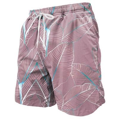 Per uomo Foglia di palma Piante Tropicali Costumi da bagno Pantaloncini da mare Pantaloncini da Surf Misura del girovita medio Tropicale Streetwear Hawaiano Vacanza Coulisse fodera in rete Elastico