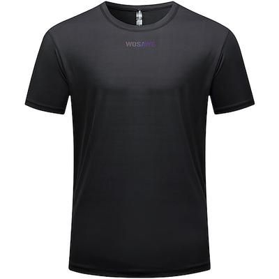 Per uomo Per donna Maglia da Ciclismo Lettere Numeri Manica Corta Bicicletta Maglietta Maglia Top con 3 tasche posteriori Mountain Bike MTB Asciugatura Rapida Traspirante Gli sport Nero Bianco Verde