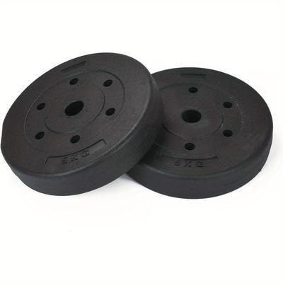 "TEMU 4pcs Weight Plates Set 5kg Standard 1" Vinyl Barbell Dumbbell Lifting Training Discs For Bodybuilding Increase Muscle"