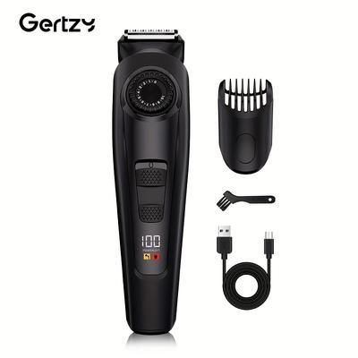 TEMU Electric Beard Trimmer, Men's Hair Trimmer, Adjustable Hair Trimmer, Display, Usb Rechargeable Beard Trimmer, Used For Hair And Beard Trimming, Father's Day Gift