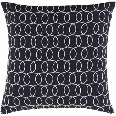 Armitage 13" x 19" Modern Cotton Gray/Ink Blue/Ivory/Slate/Teal/Slate Blue Lumbar Pillow - Boutique Rugs