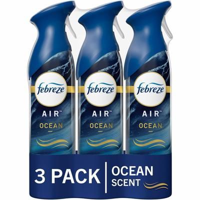 Febreze Air Freshener Spray, 8.8 fl oz (0.3 quart), Ocean, 3/Pack (PGC43888)