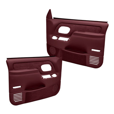 Coverlay Door Trim Panel Maroon Replacement Series, Front, Driver & Passenger Side, Lifetime limited warranty 18-59F-MR