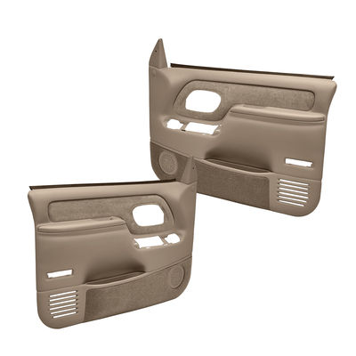 Coverlay Door Trim Panel Medium Brown Replacement Series, Front, Driver & Passenger Side, Lifetime limited warranty 18-59F-MBR