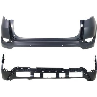 Replacement Bumper Cover Upper - Primed, Lower Textured, Rear, & Lower, 1-year unlimited-mileage warranty SET-REPHY760109Q-2