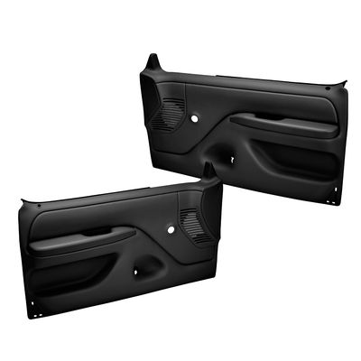 Coverlay Door Trim Panel Black, Front, Driver & Passenger Side, Lifetime limited warranty 12-92N-BLK