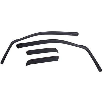 EGR Window Visor Acrylic Matte Black In-Channel Mount Type Slimline Series, Front & Rear, Driver Passenger Side, 571695