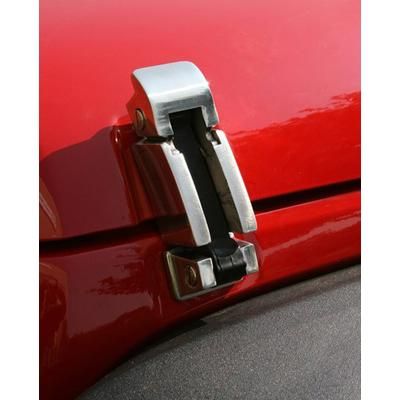 Rugged Ridge Hood Catch Stainless Steel Polished, 5-year limited warranty 11116.06
