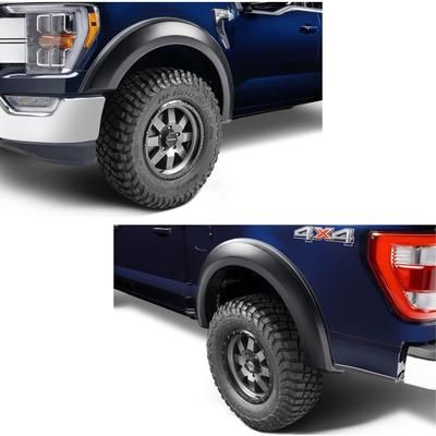 Bushwacker Fender Flares Plastic Black Extend-A-Fender Series, Front & Rear, Driver Passenger Side, 20964-02