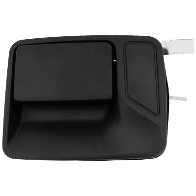 Replacement Exterior Door Handle Metal & Plastic Textured Black, Rear, Driver Side, 1-year unlimited-mileage warranty RF49150026