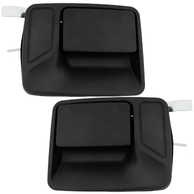 Replacement Exterior Door Handle Textured Black, Rear, Driver & Passenger Side, 1-year unlimited-mileage warranty SET-RF49150025K